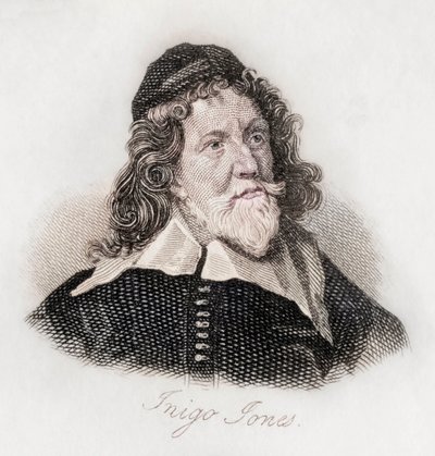 Íñigo Jones (grabado) de J.W. Cook