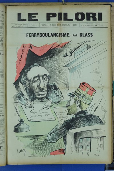 Portada de "Le Pilori", Satirique en Colours de J. (1847 1892) Blass