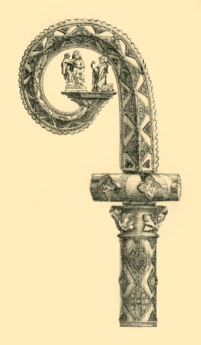Báculo pastoral, principios-mediados del siglo XIX, 1881 de J. A. D. Campbell