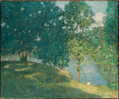 Tarde junto al estanque de J. Alden Weir