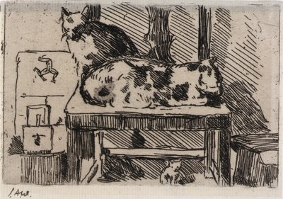 Gatos Manx--Isla de Man de J. Alden Weir