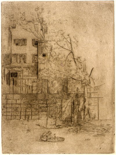Mi patio trasero nº 1 de J. Alden Weir