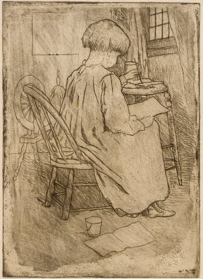 El pequeño artista de J. Alden Weir