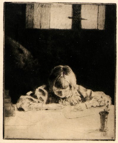 El pequeño estudiante de J. Alden Weir