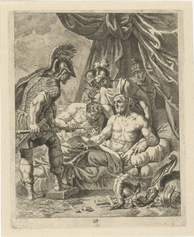 Aquiles cura a Telephos Escenas de la vida de Aquiles (título de la serie) Vitam et mortem achilli (título de la serie) de J. Alexander Janssens