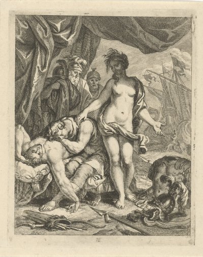 Aquiles llora la muerte de Patroclo Escenas de la vida de Aquiles (título de la serie) Vitam et mortem achilli (título de la serie) de J. Alexander Janssens