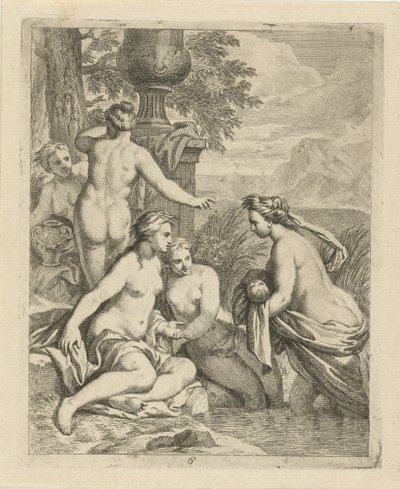Thetis vuelve a sus ninfas de agua Escenas de la vida de Aquiles (título de la serie) Vitam et mortem achilli (título de la serie) de J. Alexander Janssens