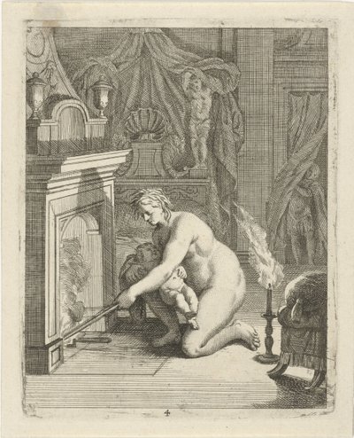 Tetis pone a Aquiles en el fuego Escenas de la vida de Aquiles (título de la serie) Vitam et mortem achilli (título de la serie) de J. Alexander Janssens