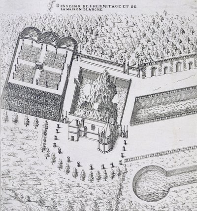 El Hermitage y la Maison Blanc en el Chateau de Gaillon, de 