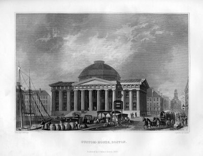 Aduana, Boston, Massachusetts, 1855 de J. Archer