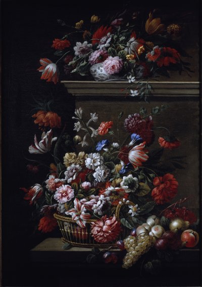 Naturaleza muerta de flores de J B and Bogdany Jakob Monnoyer