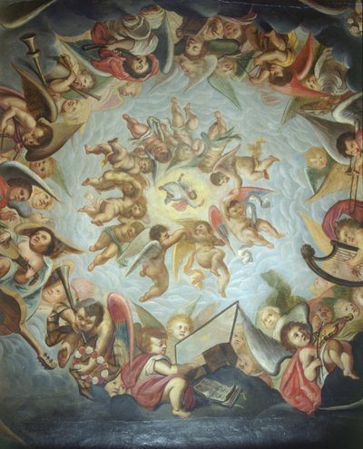 Techo de la Sala del Cielo, Castillo de Bolsover, Derbyshire, 2000 de J Bailey