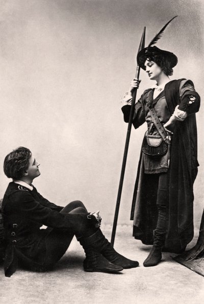 Lilian Braithwaite 1873-1948 y Henry Ainley 1875-1945, 1907 de J. Beagles and Co.