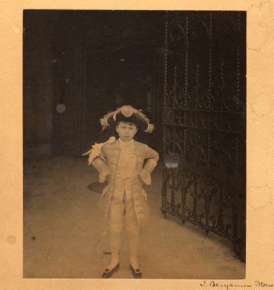 Edward Cavendish como paje en la Coronación de Eduardo VII de J. Benjamin Stone