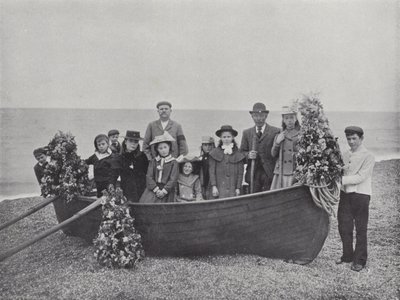 Día de la Guirnalda en Abbotsbury, el Festival de Neptuno de J. Benjamin Stone