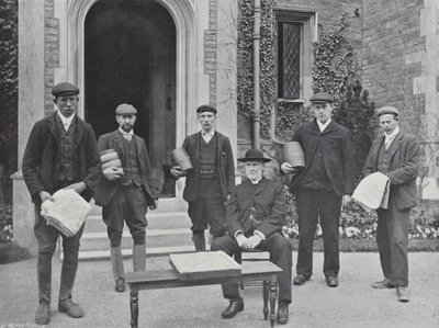 Festival del pastel de liebre de Hallaton, el vicario y la delegación de J. Benjamin Stone