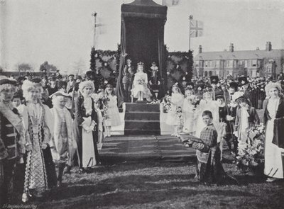 Festival del Primero de Mayo en Knutsford, coronación de la Reina de J. Benjamin Stone