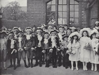 Festival del Primero de Mayo en Knutsford, los niños de J. Benjamin Stone