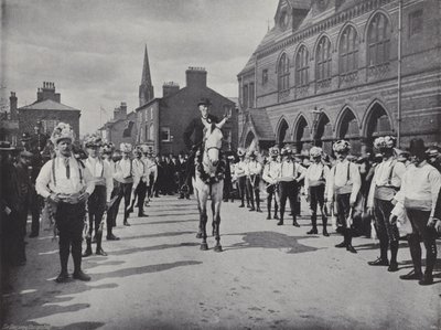 Festival del Primero de Mayo en Knutsford, los bailarines de Morris de J. Benjamin Stone