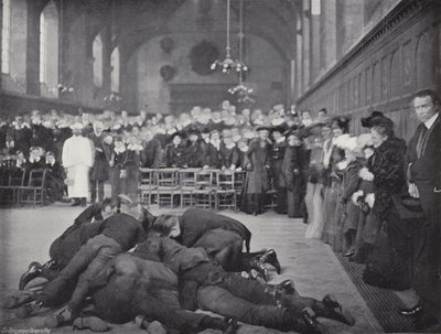 Lanzamiento de Panqueques en la Escuela de Westminster, El Greeze de J. Benjamin Stone