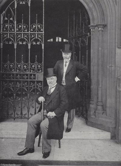 Sir Edward Reed, K.C.B., y el Sr. E. T. Reed de J. Benjamin Stone