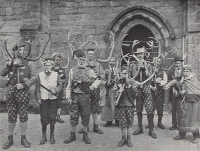 El baile del cuerno, Abbots Bromley, todos los personajes de J. Benjamin Stone