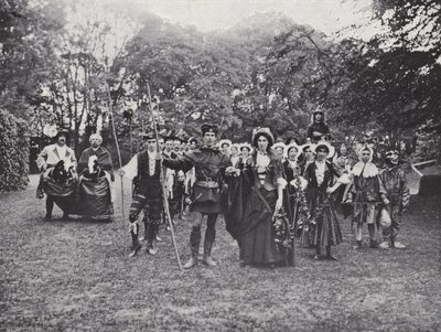 El Espectáculo de Sherborne, Bailarines Morris en el Bosque de J. Benjamin Stone