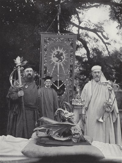 El Eisteddfod galés, regalia y oficiales de J. Benjamin Stone