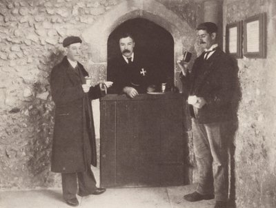 El paro en el Hospital de St Cross, Winchester (foto b/n) de J. Benjamin Stone