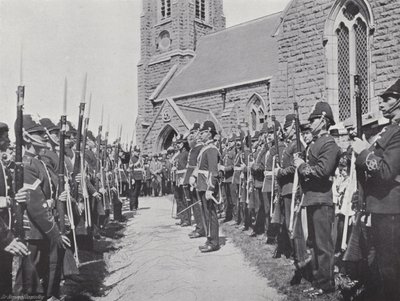 Día de Tynwald, saludando al gobernador de J. Benjamin Stone