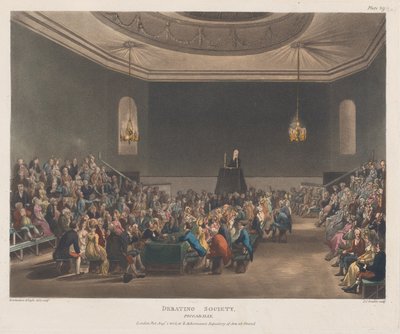 Sociedad de Debate, Piccadilly, 1 de agosto de 1808 de J. Bluck