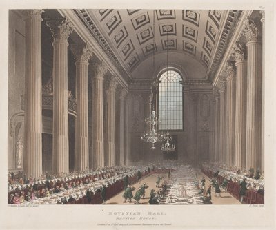 Salón Egipcio, Mansion House, 1 de enero de 1809 de J. Bluck