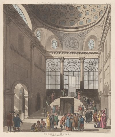 Casa de Sesiones, Clerkenwell, 1 de junio de 1809 de J. Bluck