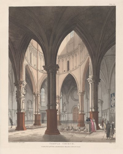Iglesia del Templo, 1 de septiembre de 1809 de J. Bluck