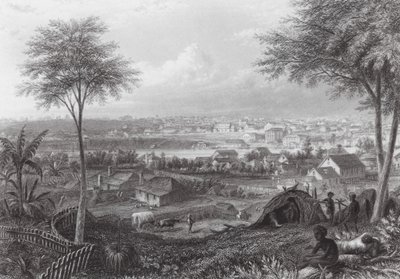 Australia Brisbane (grabado) de J. C. Armytage