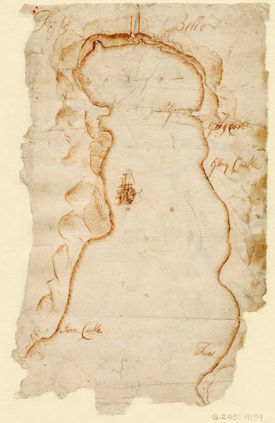 Portobelo, c.1740 (papel) de J. C. Morris