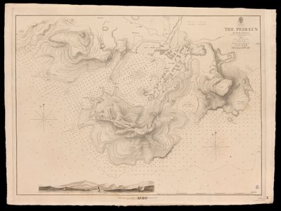 Grecia, el Peiraeus o Puerto Drako inspeccionado por el Comandante Thomas Graves, H.M.S. Beacon 1840 de J. & C. Walker