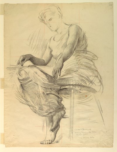 El código Morse, estudio para el edificio de Manufacturas y Artes Liberales, Exposición Mundial Colombina, Chicago, IL de J. Carroll Beckwith