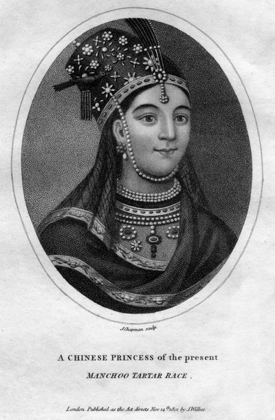 Una princesa china de la raza Manchú Tártara, 1801 de J. Chapman