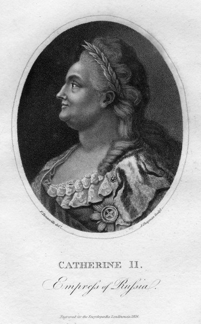 Catalina la Grande, Emperatriz de Rusia, 1826 de J. Chapman