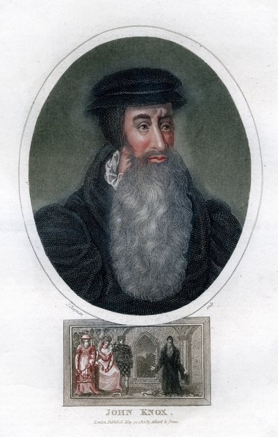 John Knox, reformador religioso escocés, 1812 de J. Chapman