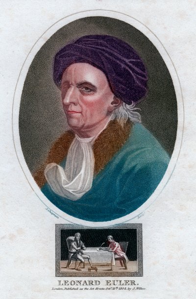 Leonhard Euler, matemático y físico suizo del siglo XVIII, 1804 de J. Chapman