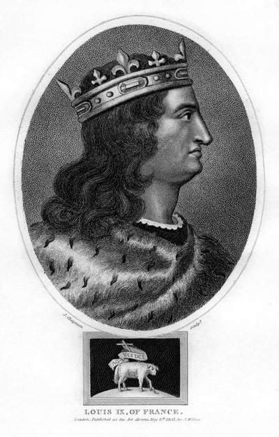 Luis IX, Rey de Francia, 1805 de J. Chapman