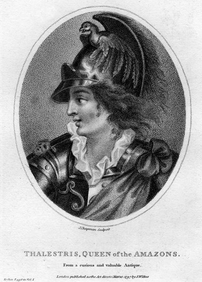 Talestris, reina mítica de las Amazonas, 1797 de J. Chapman