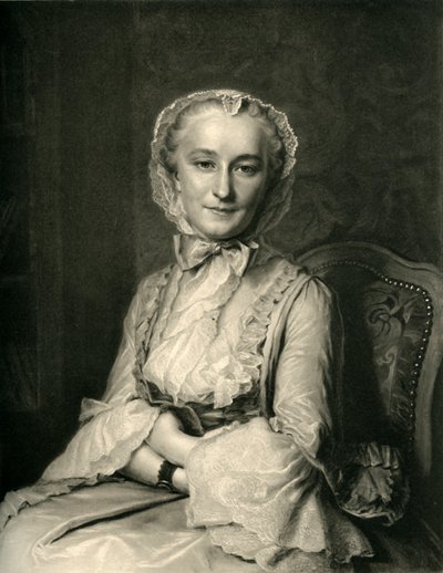Retrato de Mademoiselle Sallé, c. 1750s, 1908 de J Chauvet