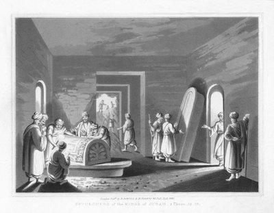 Sepulcros de los Reyes de Judá. 2 Crónicas, 32.33, 1830 de J. Clarke