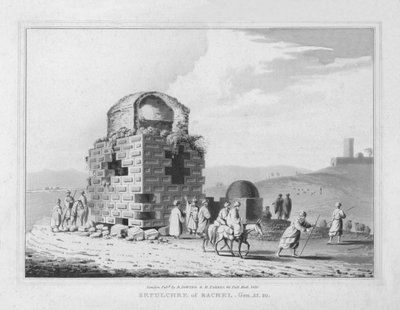 Sepulcro de Raquel. Génesis. 35.20, 1830 de J. Clarke