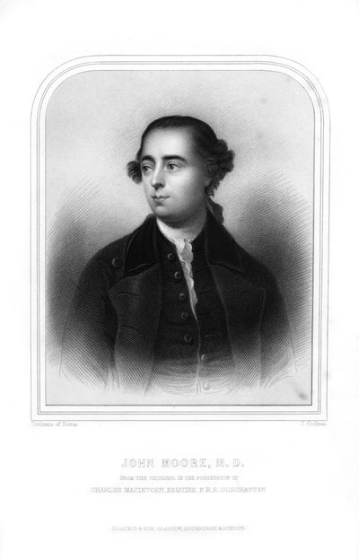 John Moore, médico y escritor escocés, 1870 de J. Cochran