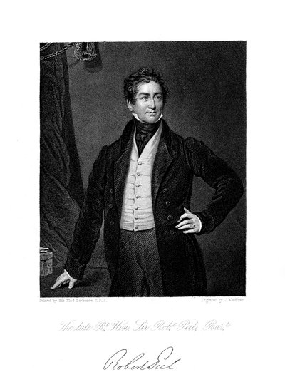 Robert Peel, estadista británico de J. Cochran