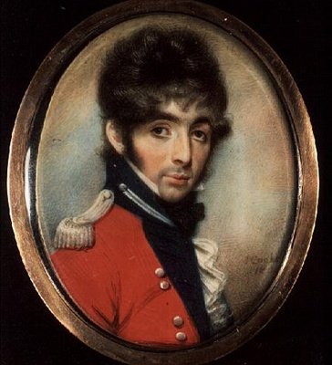 Miniatura de un Oficial Desconocido de J. Cooke